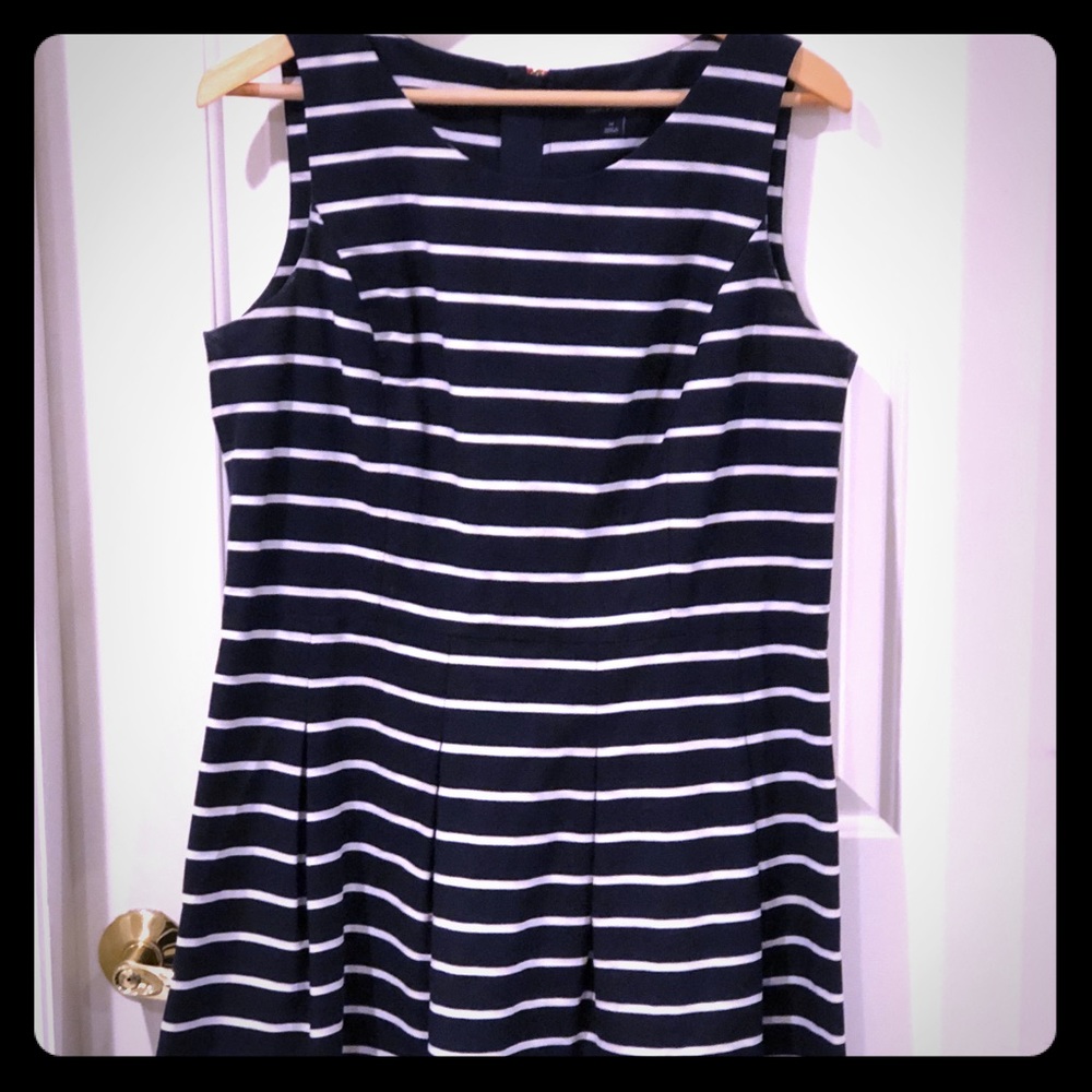 Tommy Hilfiger Navy Blue/White Striped Dress